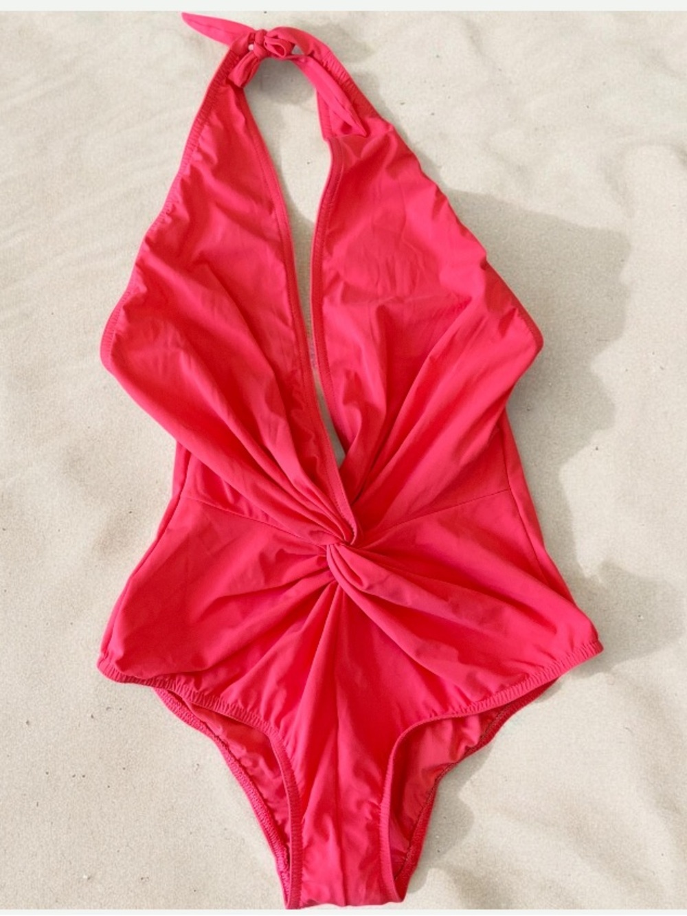 NWOT Karla Colletto Deep V Plunge One
Piece Swimsuit Size 12